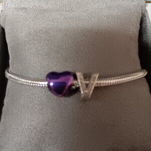 Pandora bracelet with charm